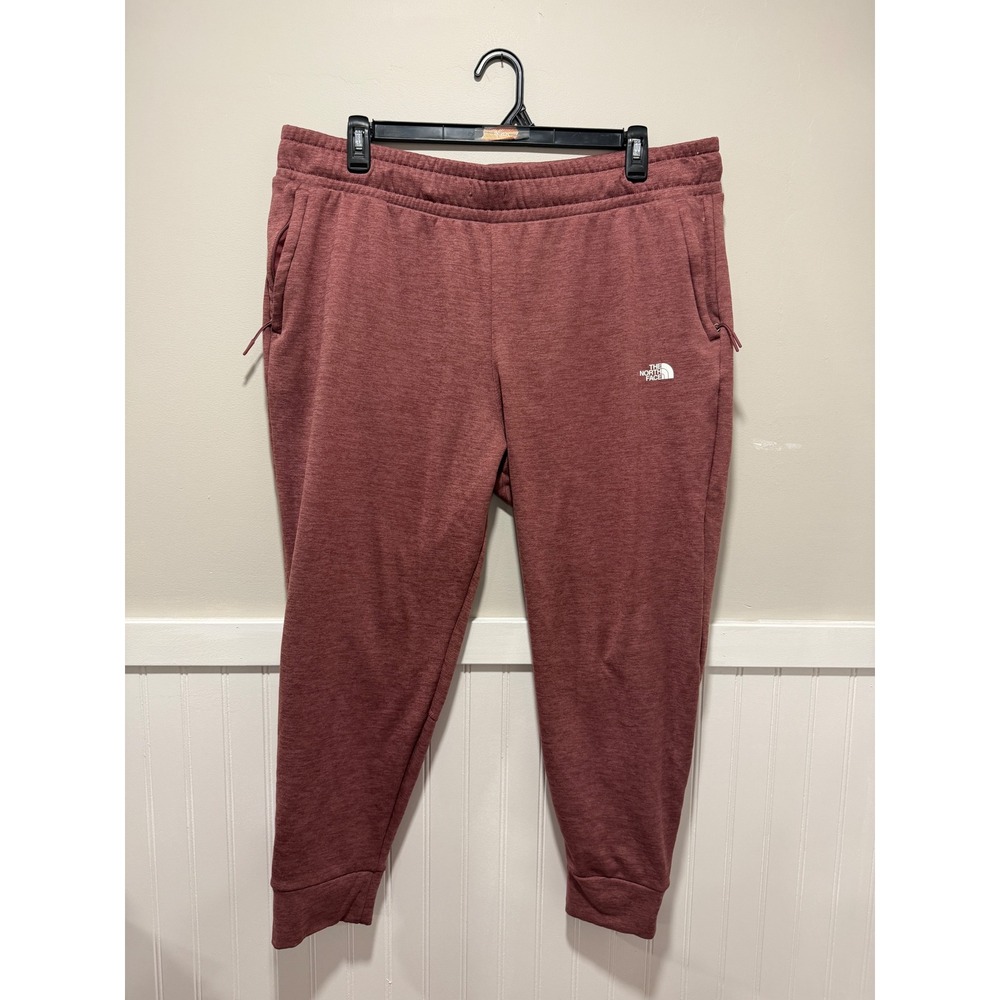 The North Face Fleece Lined Joggers Mauve Sweatpants Athleisure Women Size XXL